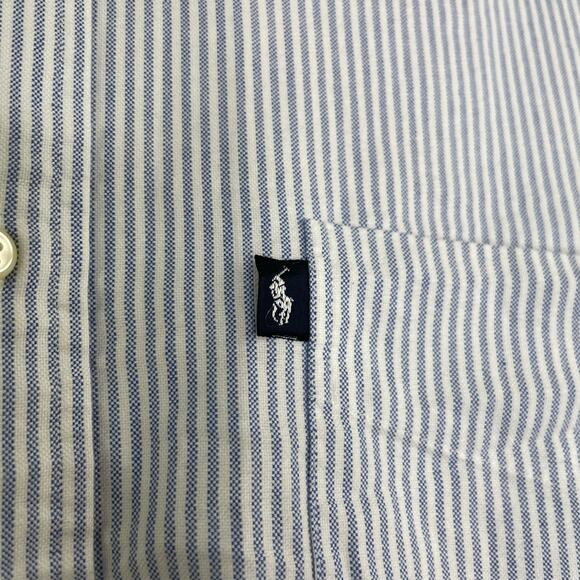 Ralph Lauren Blaire 100% Cotton stripped LS button up men's shirt size Large - Picture 4 of 15